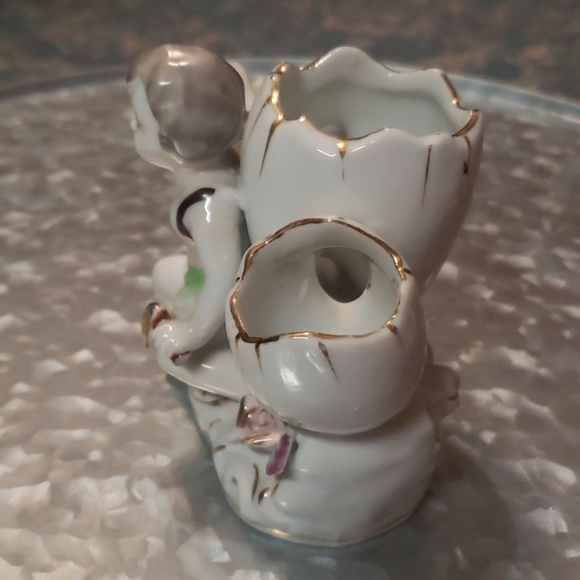 Antique Vintage Porcelain Gardener &Tulips. - Picture 3 of 5